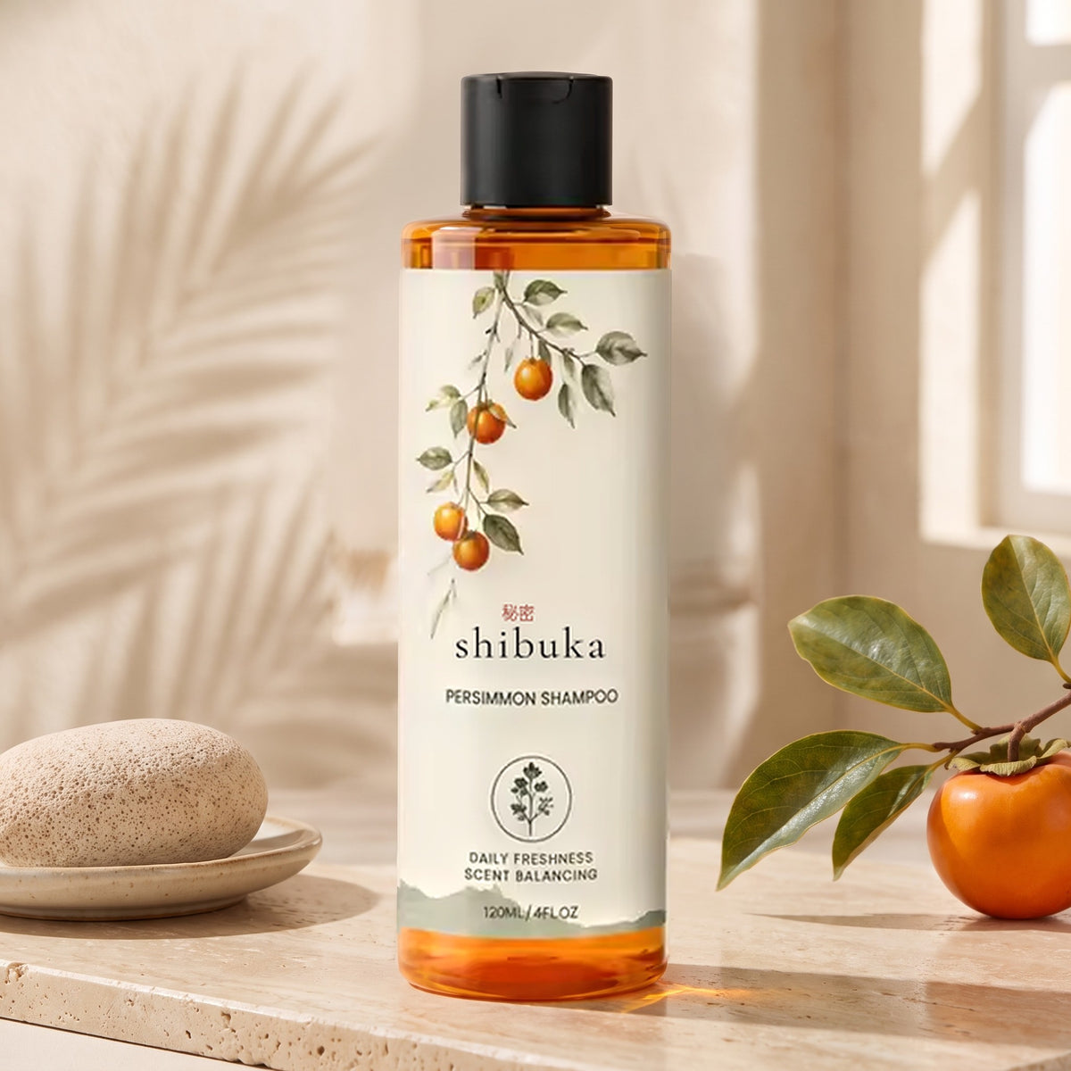 Shibuka Persimmon Shampoo bottle